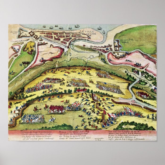 The Siege of Dieppe in 1589, 1589 92 Print