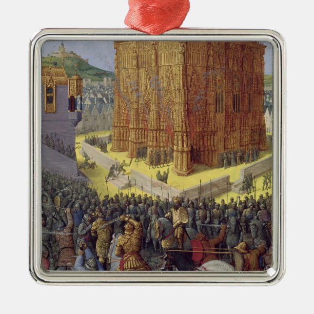 The Siege of Jerusalem by Nebuchadnezzar Metal Ornament (Front)