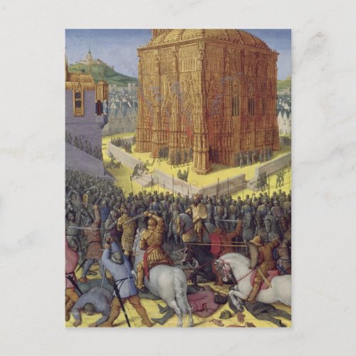 The Siege of Jerusalem by Nebuchadnezzar Postcard