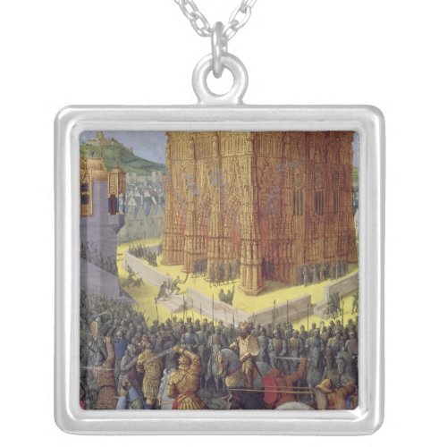 The Siege of Jerusalem by Nebuchadnezzar Silver Plated Necklace
