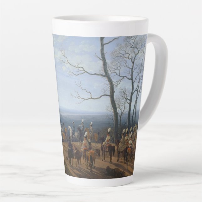 The Siege of Kosel-Wilhelm von Kobell Latte Mug (Right Angle)
