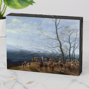 The Siege of Kosel-Wilhelm von Kobell Wooden Box Sign