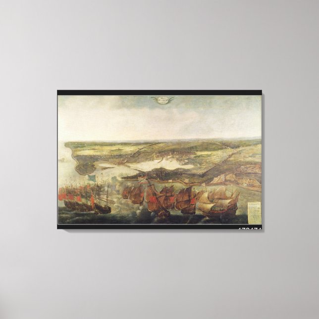 The Siege of La Rochelle in 1628 Canvas Print (Front)