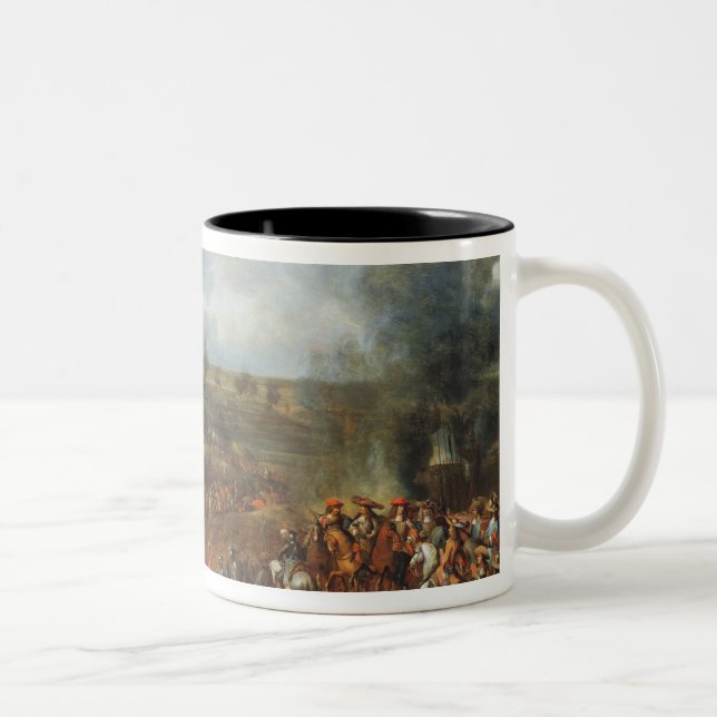 The Siege of Namur, 1692, 18th century Two-Tone Coffee Mug (Right)