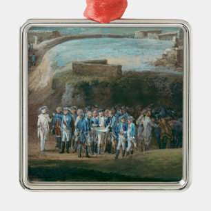 The Siege of Yorktown Metal Ornament