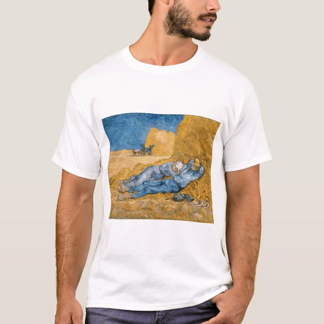 The Siesta 1890 by Vincent van Gogh T-Shirt (Front)