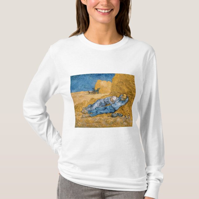 The Siesta 1890 by Vincent van Gogh T-Shirt (Front)