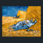 The Siesta (1890) Wheatfield Van Gogh Classic Art Poster<br><div class="desc">In this tranquil The Siesta (1890) fine art print poster, Vincent Van Gogh's well-known Post-Impressionist painting of the lazy sunset and golden brown wheatfield is featured. Vincent van Gogh painted "The Siesta" in oil on canvas between December 1889 and January 1890 while he was a patient in a mental institution...</div>