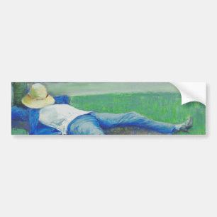 The Siesta (by Gustave Caillebotte) Bumper Sticker