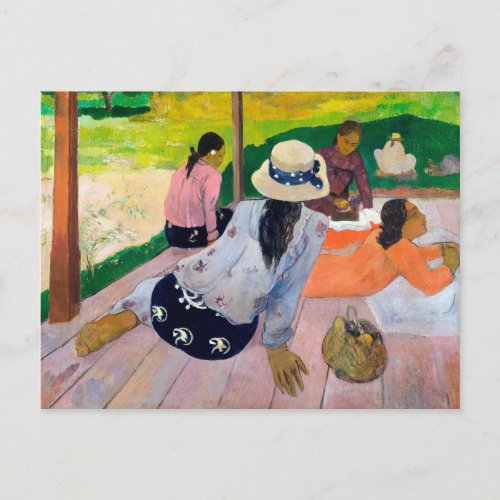 The siesta by Paul gauguin Postcard