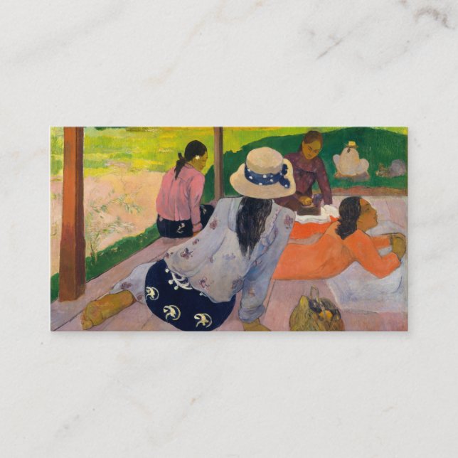 The Siesta - Paul Gauguin Business Card (Front)