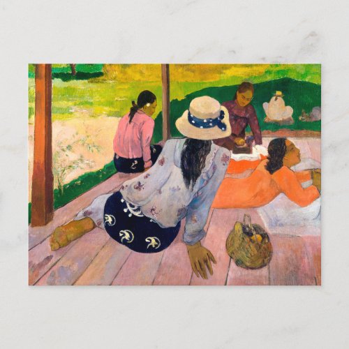 The Siesta  Paul Gauguin  Postcard