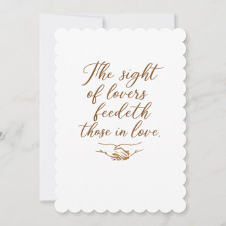 The Sight of Lovers Save The Date