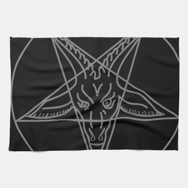 The Sigil of Baphomet Kitchen Towel (Horizontal)