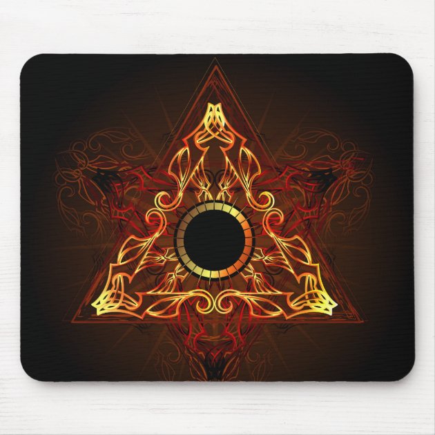 The Sigil of Flame Mouse Pad | Zazzle