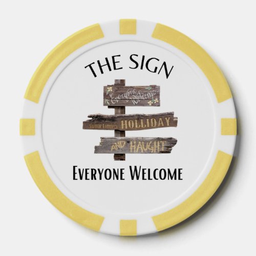 The Sign Poker Chips