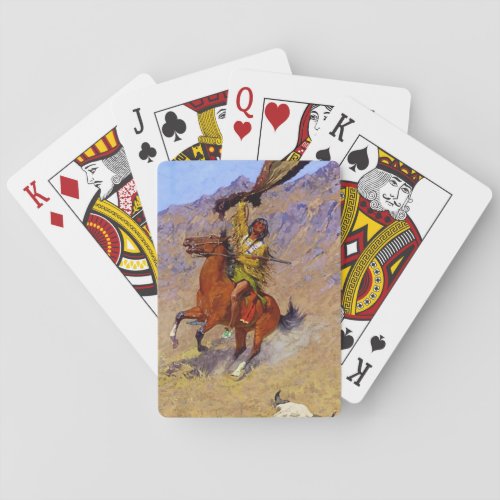 The Signal Western Art by Frederic Remington Poker Cards