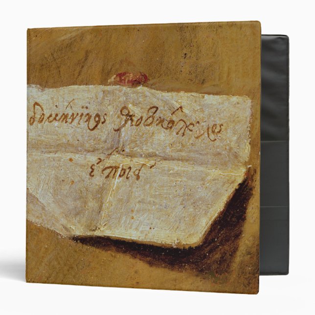 The signature of El Greco Binder (Front/Inside)