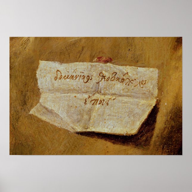 The signature of El Greco Poster (Front)