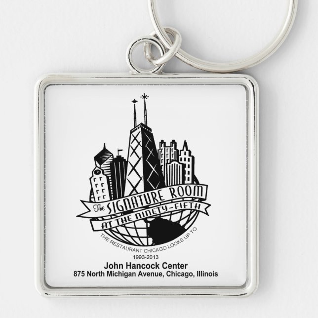 The Signature Room at the 95th, Chicago, IL Keychain (Front)