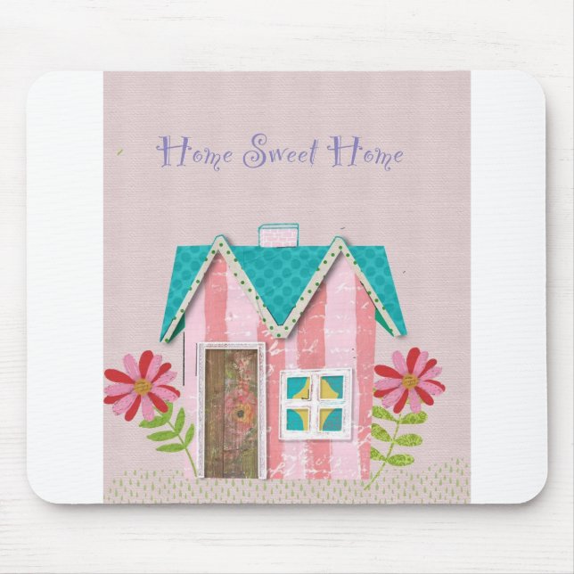 The Signature Whimsy (Pink & Teal) Mouse Pad (Front)