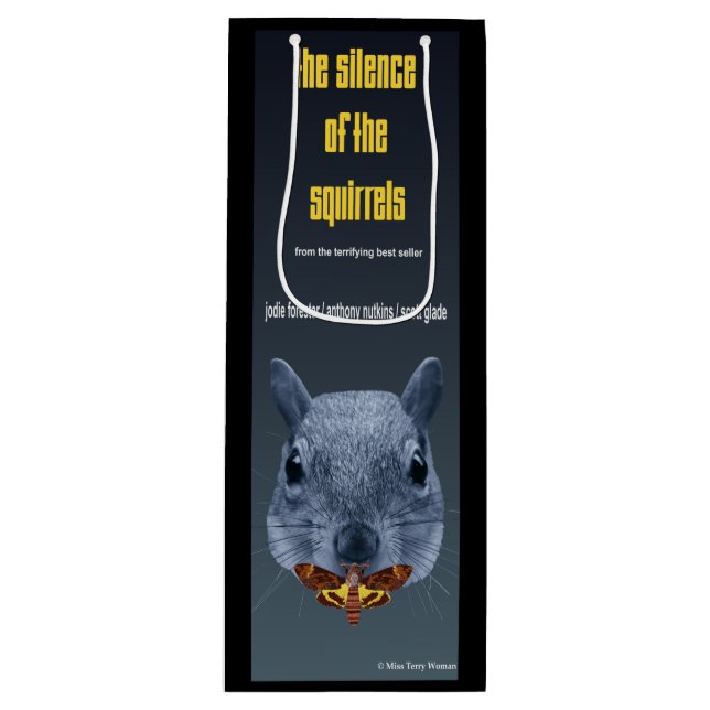 The Silence of the Squirrels - a Parody Wine Gift Bag (Front)