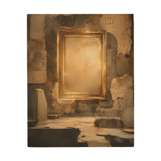 The Silent Archive Wood Wall Art