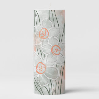 The Silent Garden: Narcissus Pillar Candle