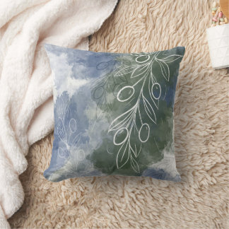 The Silent Garden: Olives Throw Pillow