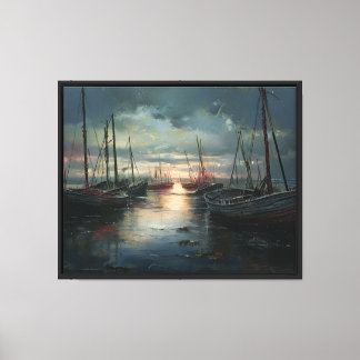The Silent Harbor Canvas Print