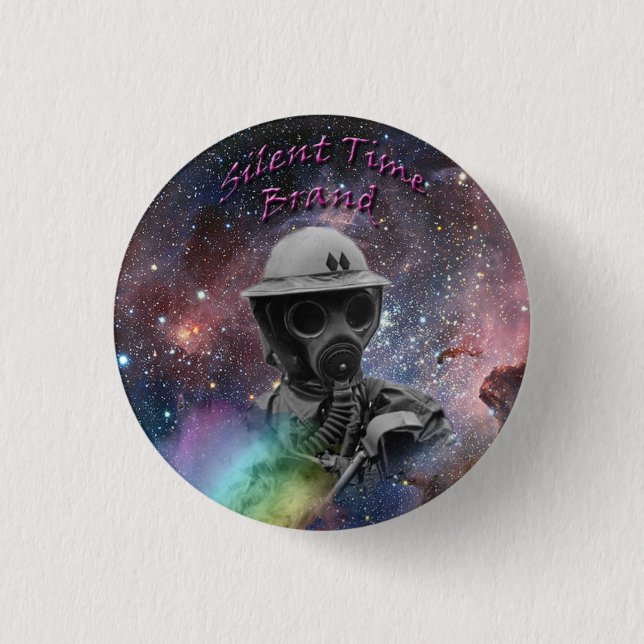 The Silent Masked-Small Button (Front)