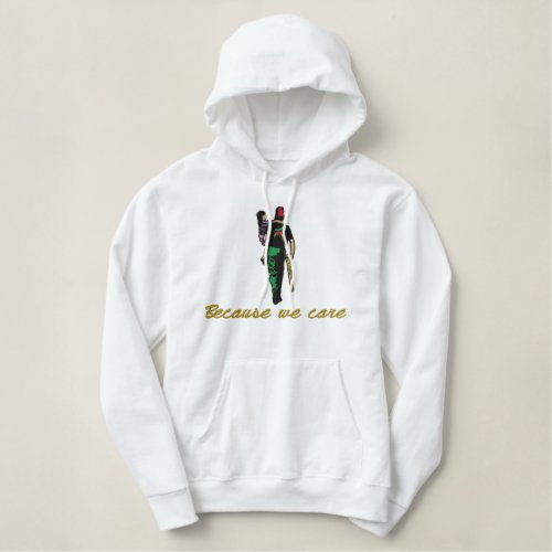 The Silent Messenger Custom Embroidery Embroidered Hoodie