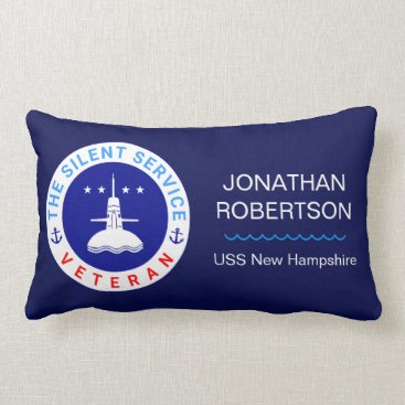The Silent Service Veteran elegant Lumbar Pillow The Silent Service Veteran elegant Lumbar Pillow