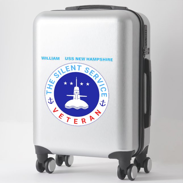 The Silent Service Veteran submariner elegant Sticker (Suitcase)