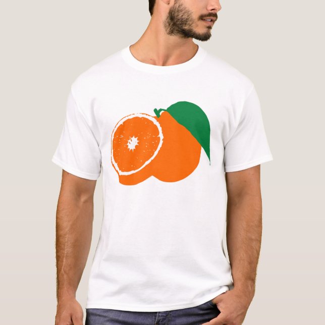 The silhouette of an orange T-Shirt (Front)