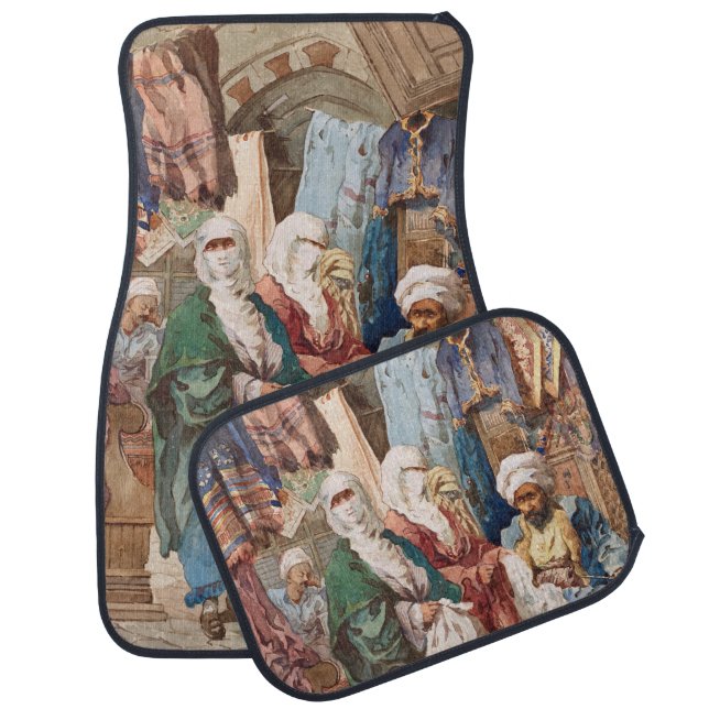 “The Silk Bazaar” art car floor mats (Set)