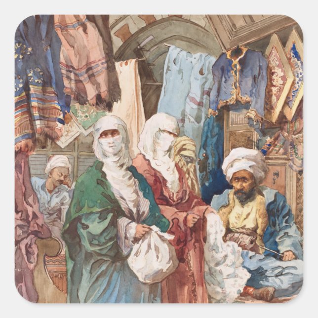 “The Silk Bazaar” art stickers (Front)