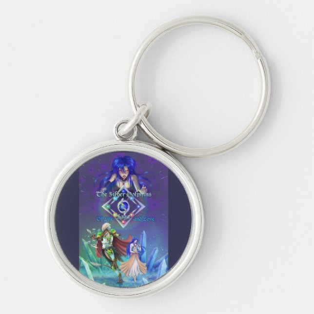 The Silver Dolphins Saga: Of life and Love  Keychain (Front)