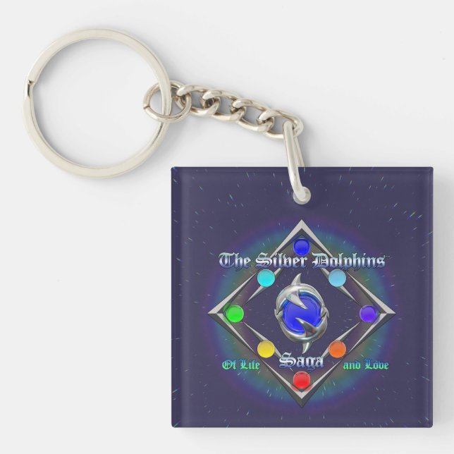 The Silver Dolphins Saga: Of life and Love   Keychain (Front)