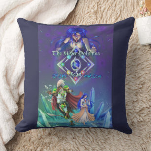 The Silver Dolphins Saga: Of life and Love Throw Pillow