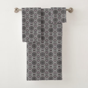 The Silver Fractal Garden Bath Towel Set
