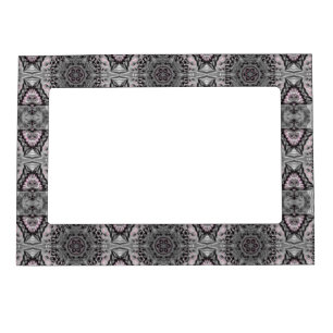 The Silver Fractal Garden Magnetic Frame