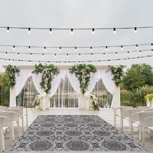 The Silver Fractal Garden Outdoor Rug
