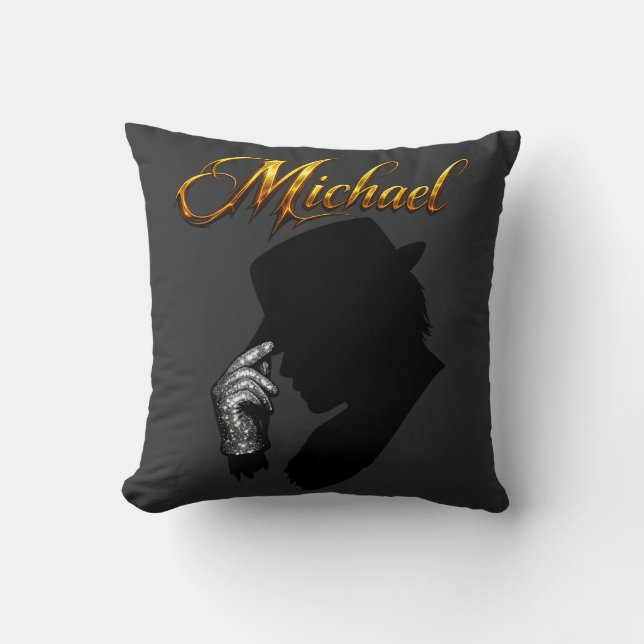 The Silver Glove Salute Throw Pillow (Front)