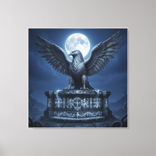 The Silver Lunar Relic Canvas Print