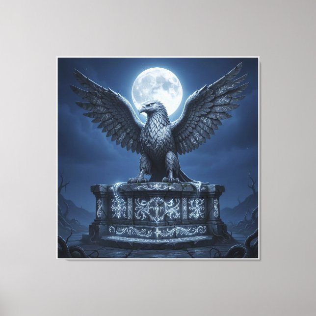 The Silver Lunar Relic Canvas Print (Front)