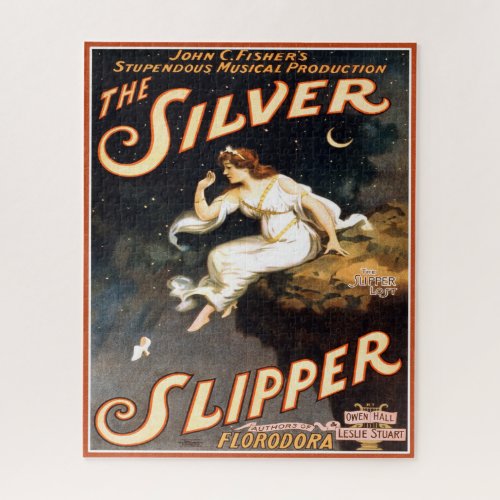 The Silver Slipper Vintage Theater Placard Jigsaw Puzzle