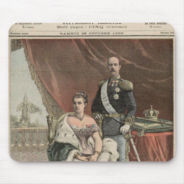 The Silver Wedding Anniversary of the King Mouse Pad (Front)