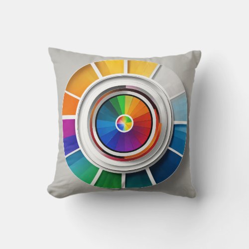 The Simple Color Wheel Pillow