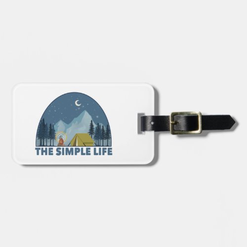 The Simple Life Camping Luggage Tag